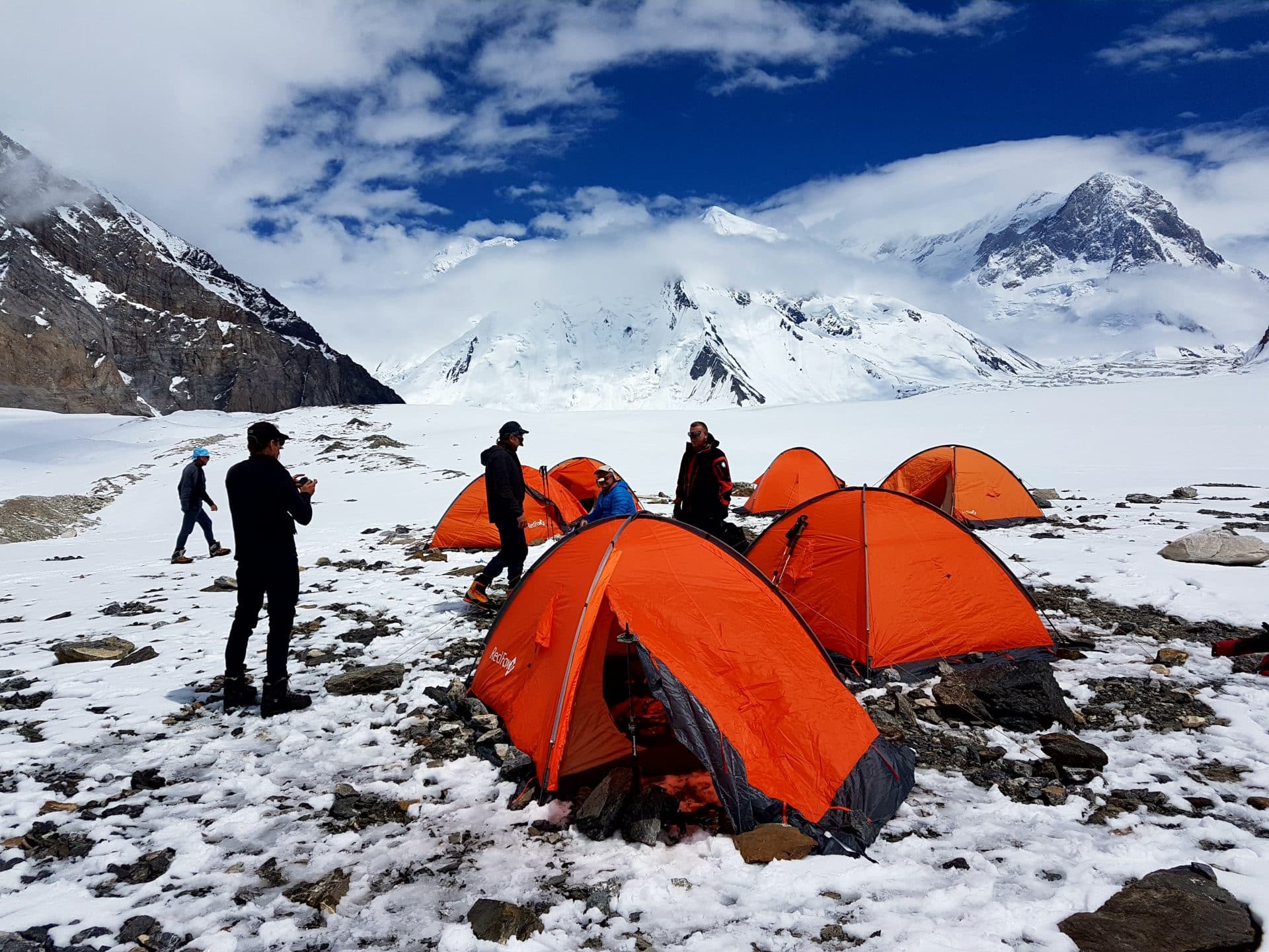 Climbing Khan Tengri (7010m), Tian Shan. 21day trip. KMGA leader
