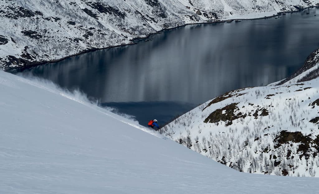 Backcountry skiing in Finnmark