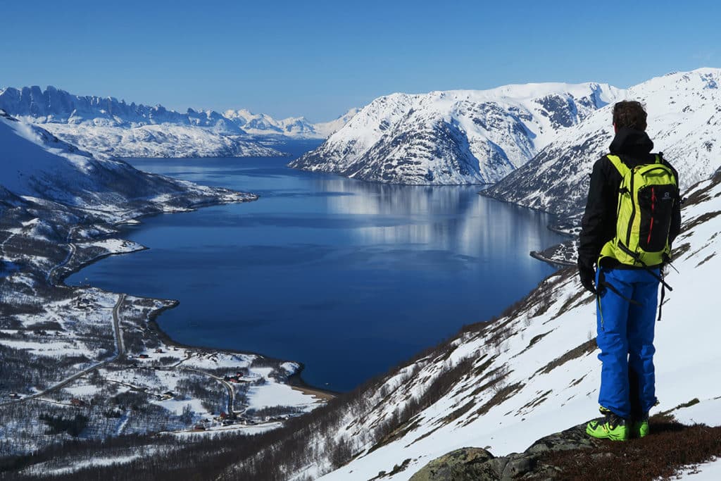 Beautiful fjord landscape in Finnmark.