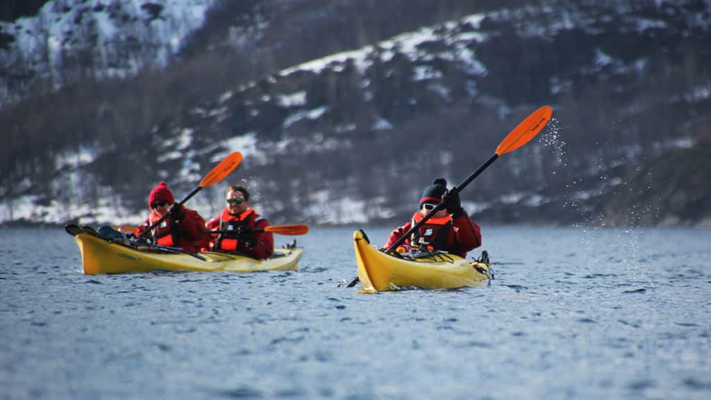 Ski kayaking in Finnmark