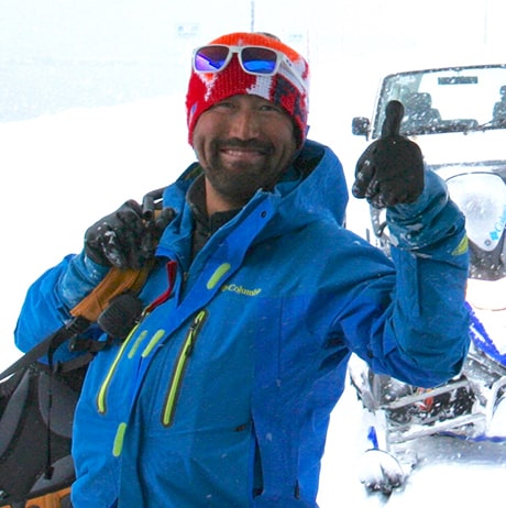Ski in Rishiri with guide Toshiya