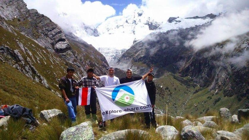 Climbing Vallunaraju with Juventino
