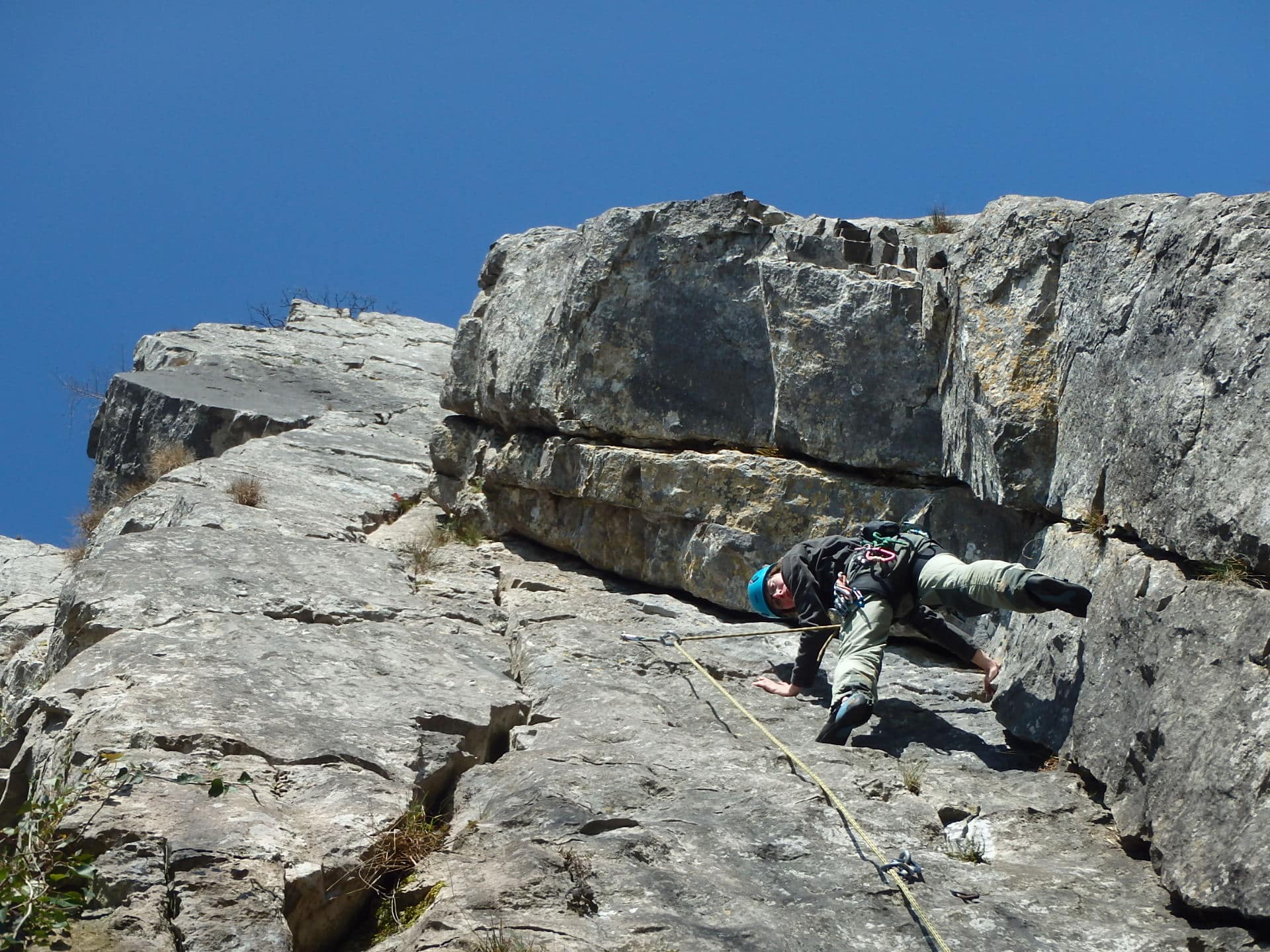 Rock climbing in Wallonia, Belgium. Rock Climbing trip. Certified leader