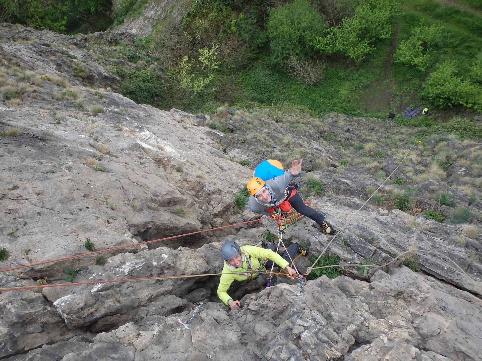 Rock climbing in Wallonia, Belgium. Rock Climbing trip. Certified leader