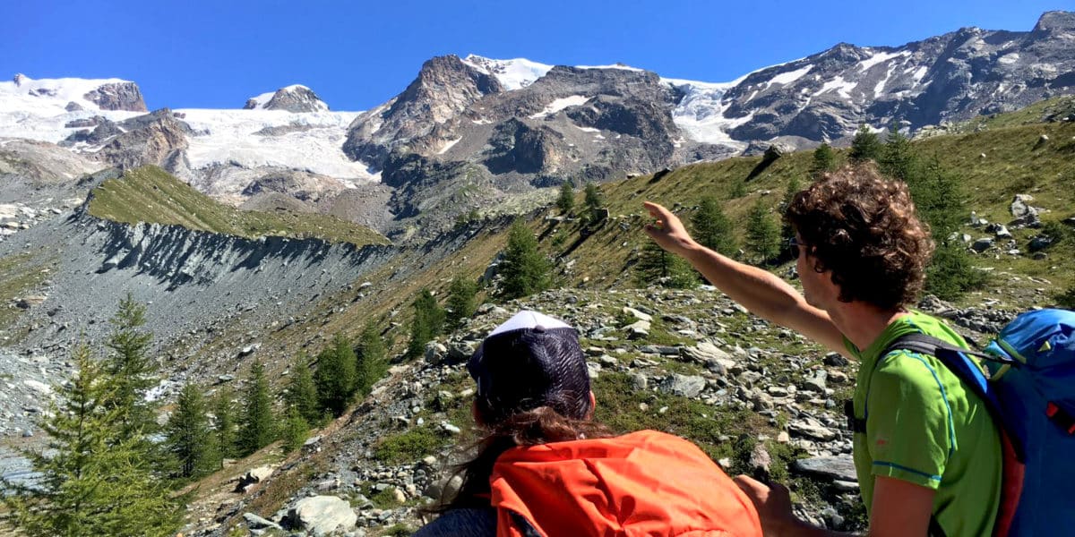 Climbing Castore Peak