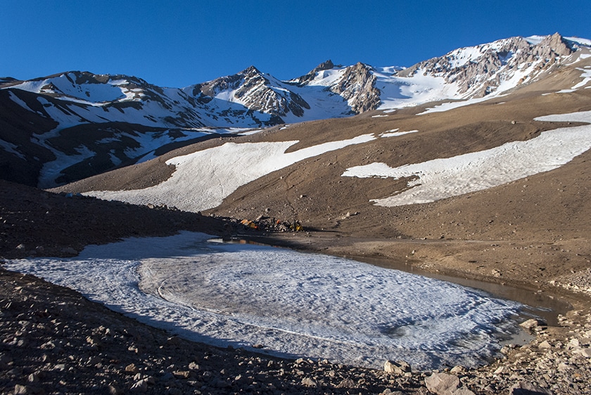 Domuyo Base Camp at 3000 meters