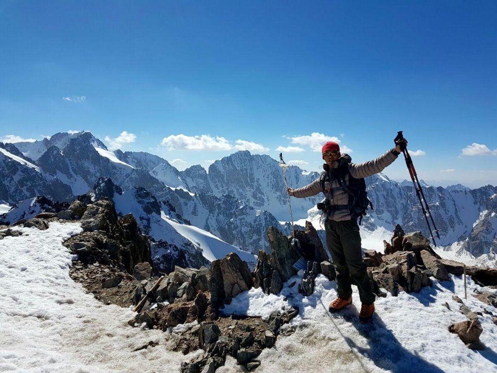 Climber in Kyrgyzstan