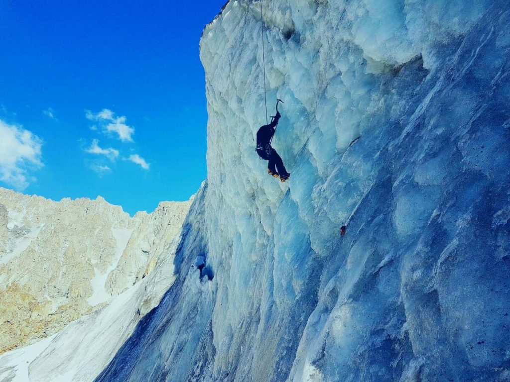 Ice climbing in Ala Archa