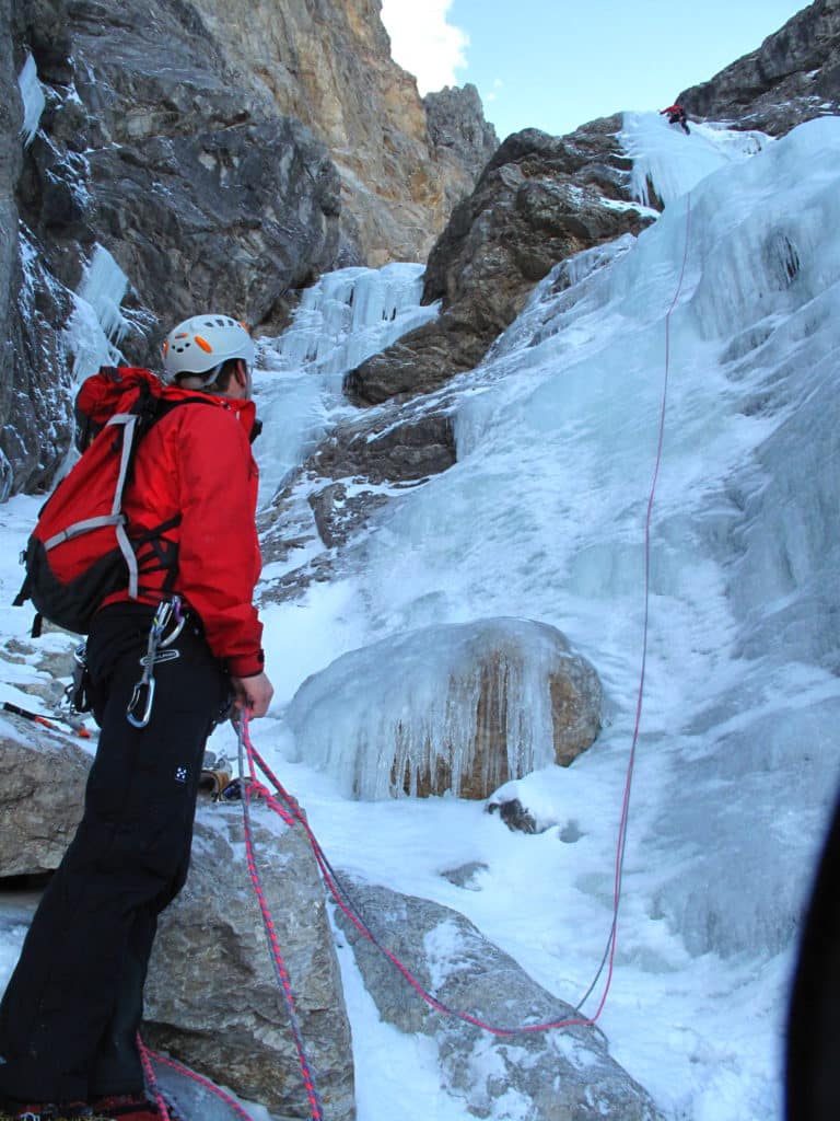 Ice climbing in Pitztal