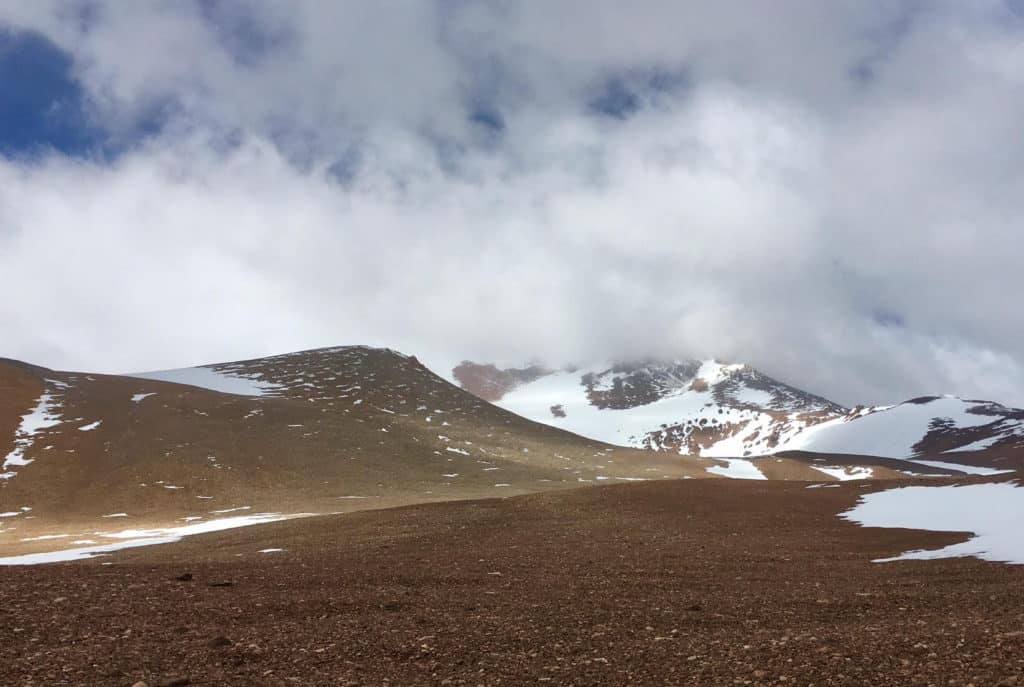 Approaching snowstorm at Pirca de Indios