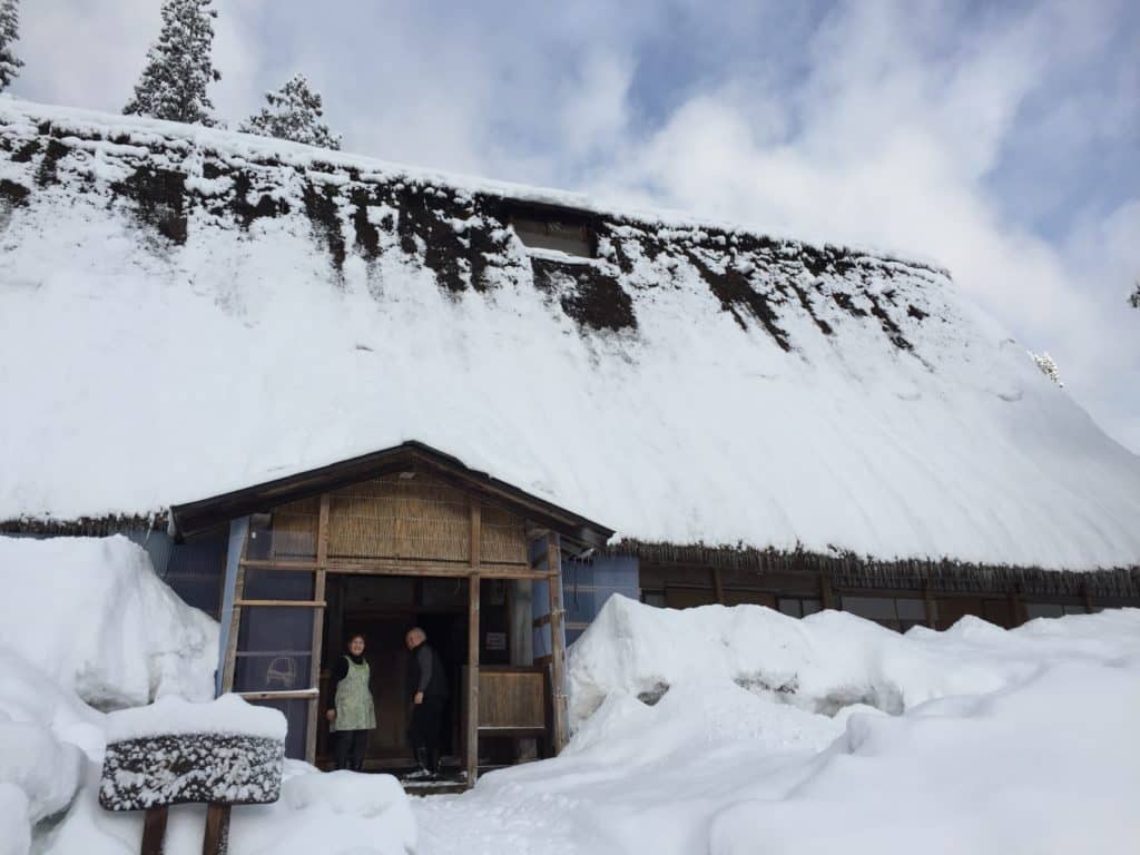 Shirakawago backcountry skiing