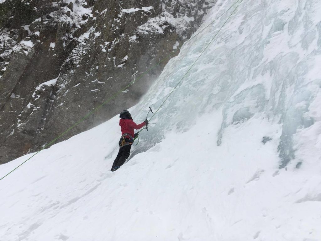 Ice climbing in Japan