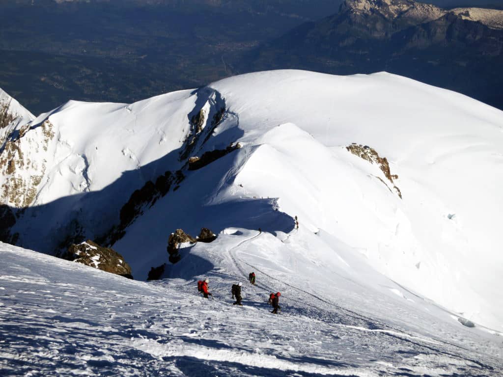 Japanese climber on Mont Blanc