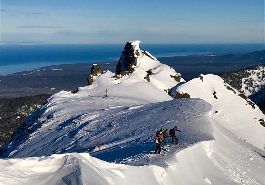 Baikal Lake ski touring