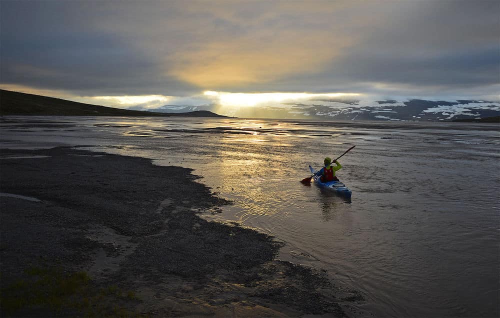 6 day kayaking tour in the fjords of Iceland. 6-day trip. Certified leader