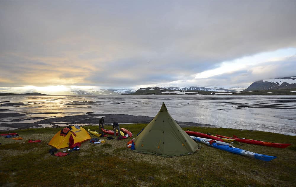 6 day kayaking tour in the fjords of Iceland. 6-day trip. Certified leader
