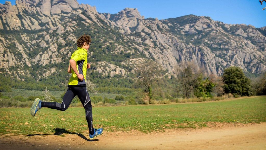 Trail running near Barcelona