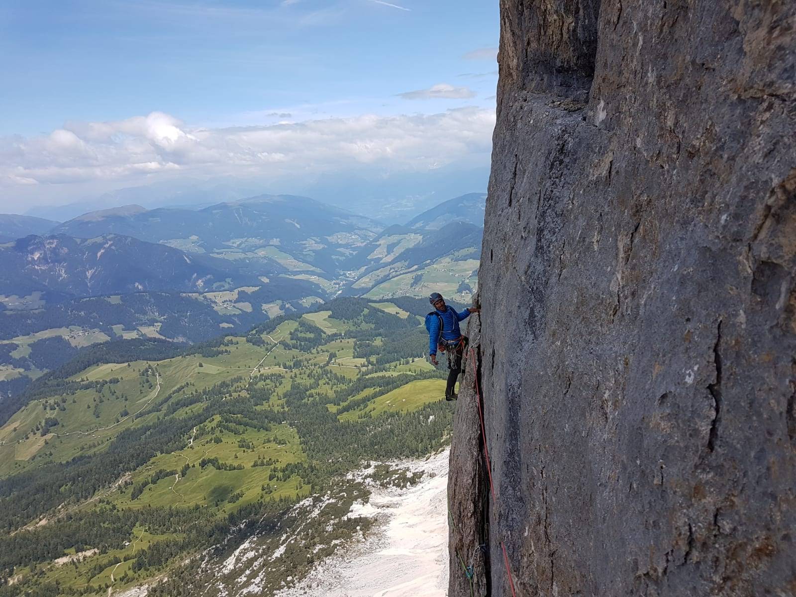 Italy, Dolomites guided multipitch climbing. Rock Climbing trip. UIAGM