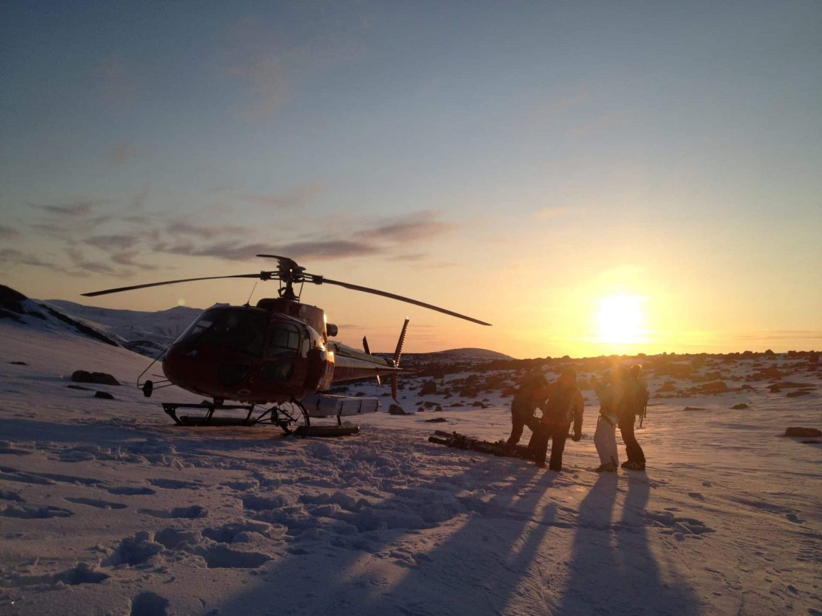 Heliskiing in Greenland