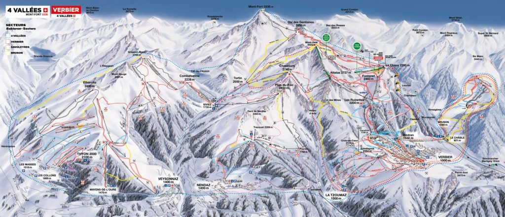 Freeride Skiing in Verbier