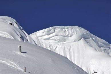 Freeride skiing in the Kitzbuhel Alps, Austria